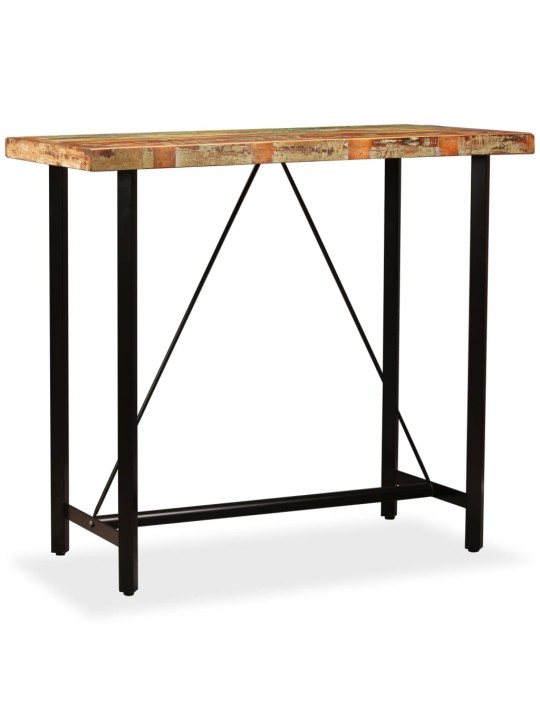 vida XL Barový stůl masivní recyklované dřevo 120 x 60 x 107 cm