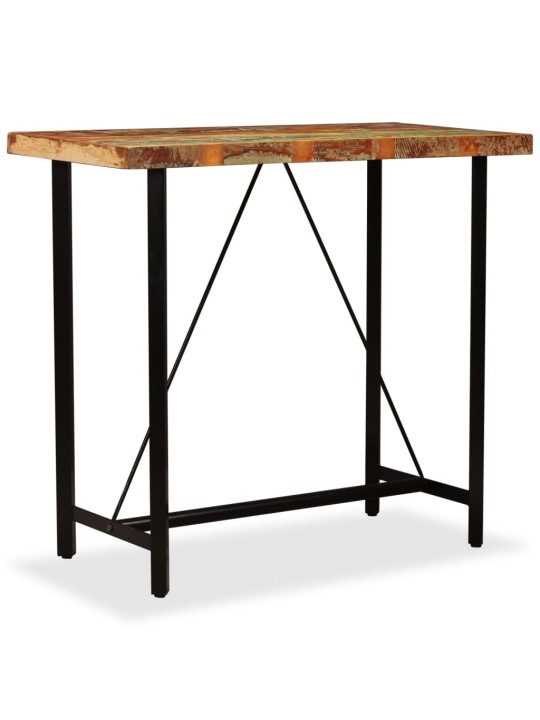 vida XL Barový stůl masivní recyklované dřevo 120 x 60 x 107 cm