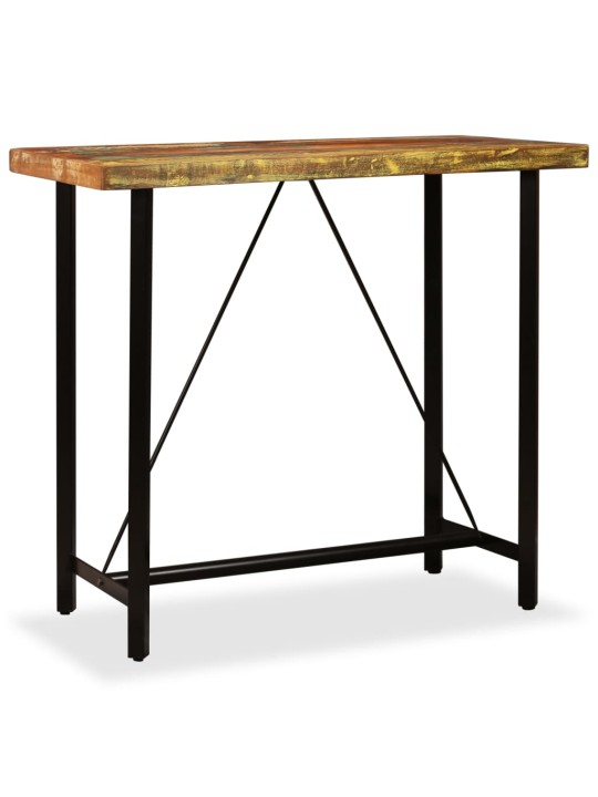 vida XL Barový stůl masivní recyklované dřevo 120 x 60 x 107 cm