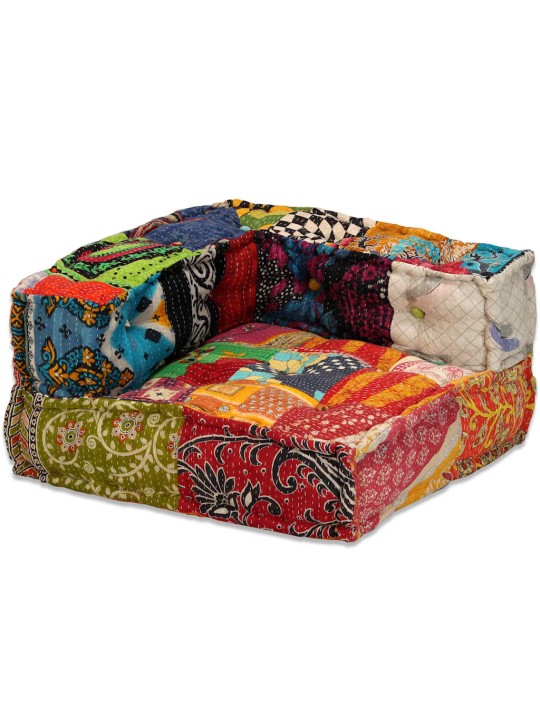 4místný modulární pouf patchwork textil