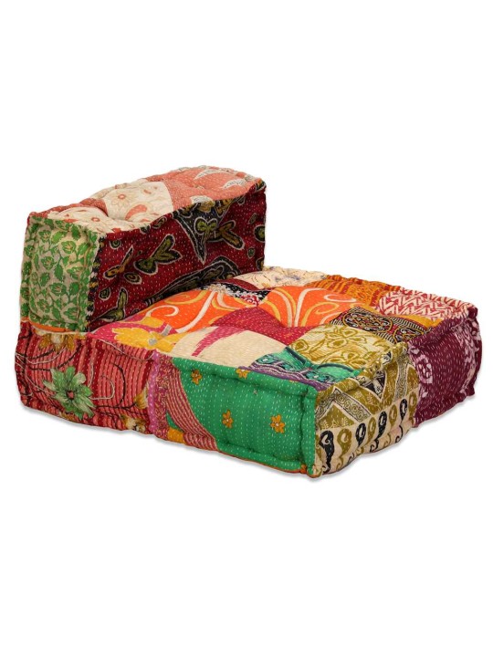 4místný modulární pouf patchwork textil