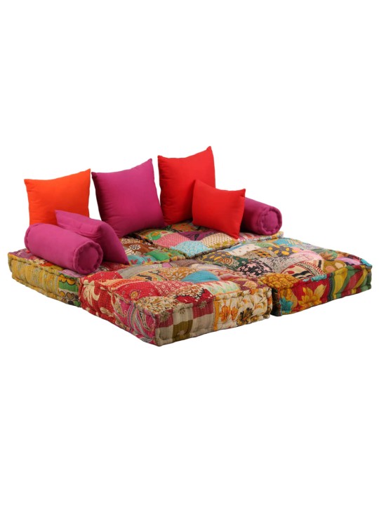 2místný modulární pouf patchwork textil