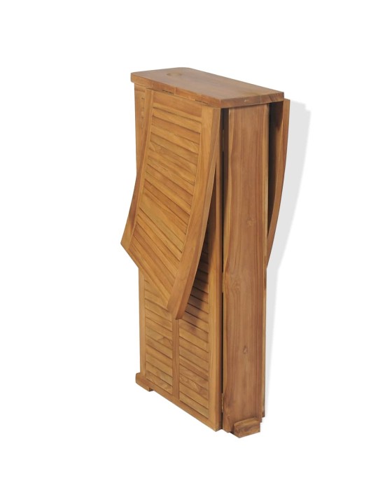 Skládací barový stolek 155 x 53 x 105 cm masivní teakové dřevo