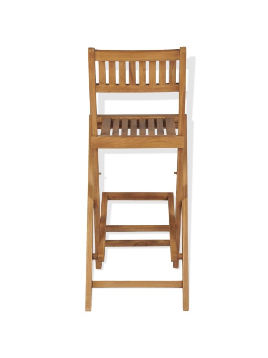 Skládací zahradní barové stoličky 2 ks masivní teak