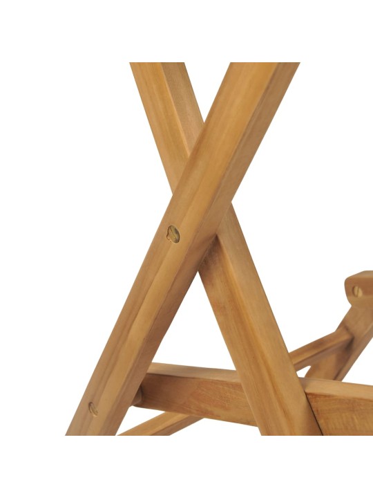 Skládací zahradní barové stoličky 2 ks masivní teak