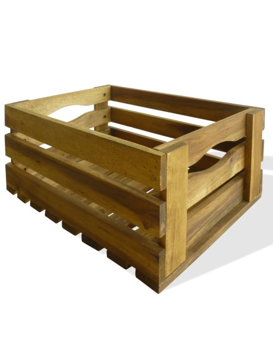 Zahradní květináč, 2 ks, akáciový masiv