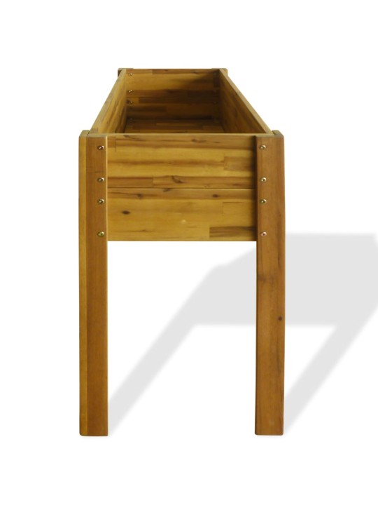 Vyvýšený záhon masivní akáciové dřevo