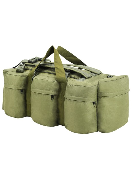 Sportovní taška 3 v 1 army styl 90 l olivově zelená