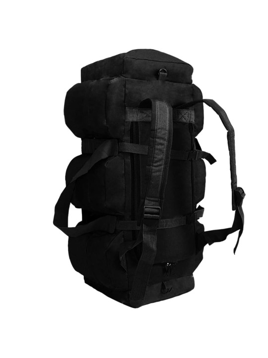 Sportovní taška 3 v 1 army styl 90 l černá