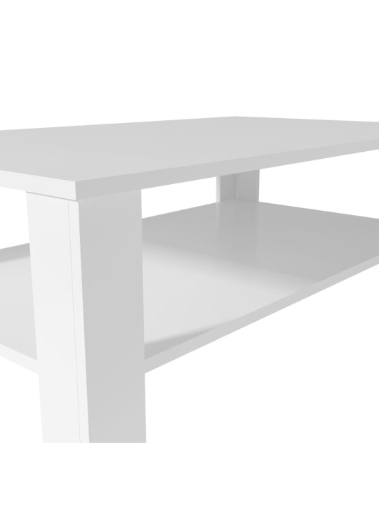 Konferenční stolek kompozitní dřevo 100 x 59 x 42 cm bílý