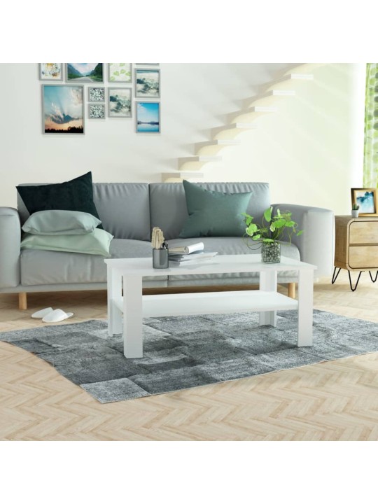 Konferenční stolek kompozitní dřevo 100 x 59 x 42 cm bílý