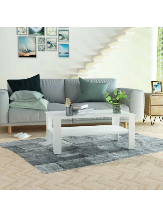 Konferenční stolek kompozitní dřevo 100 x 59 x 42 cm bílý