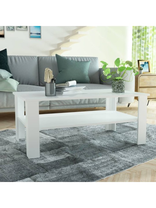 Konferenční stolek kompozitní dřevo 100 x 59 x 42 cm bílý
