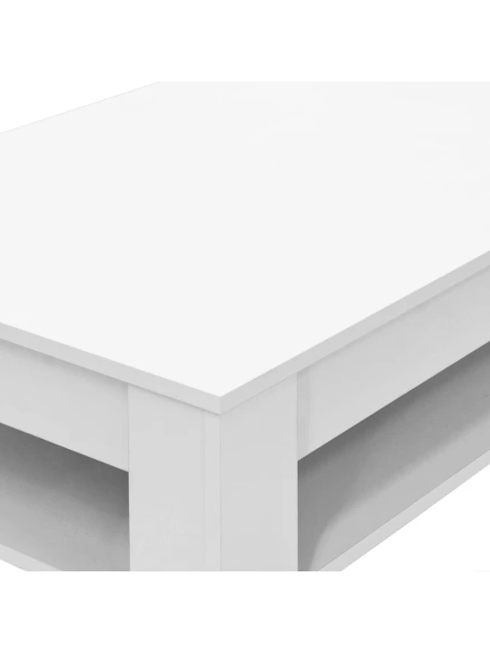 Konferenční stolek kompozitní dřevo 110 x 65 x 48 cm bílý