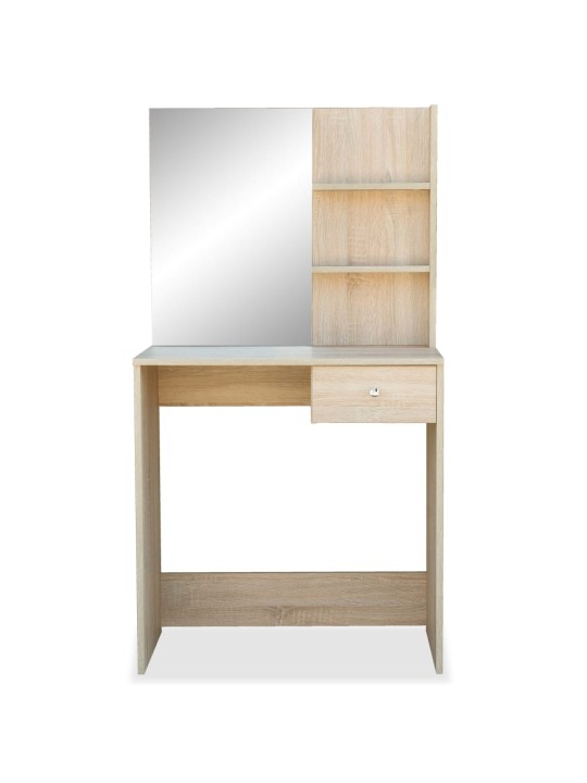 Toaletní stolek kompozitní dřevo 75 x 40 x 141 cm dub