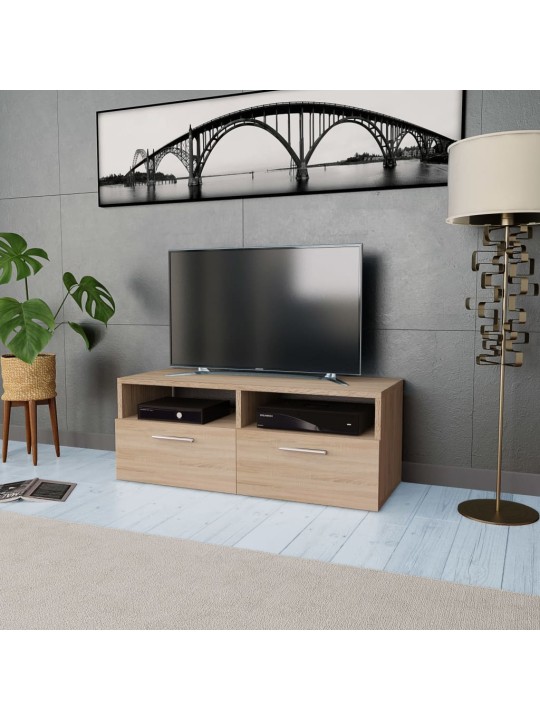 TV stolek kompozitní dřevo 95 x 35 x 36 cm dub
