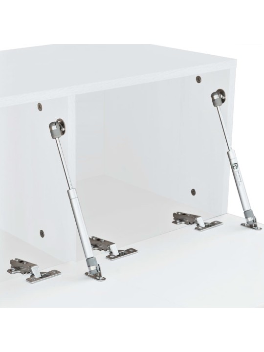 TV stolek kompozitní dřevo 120x40x34 cm bílý s vysokým leskem