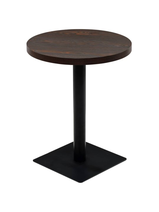Bistro stůl MDF a ocel kulatý 60 x 75 cm