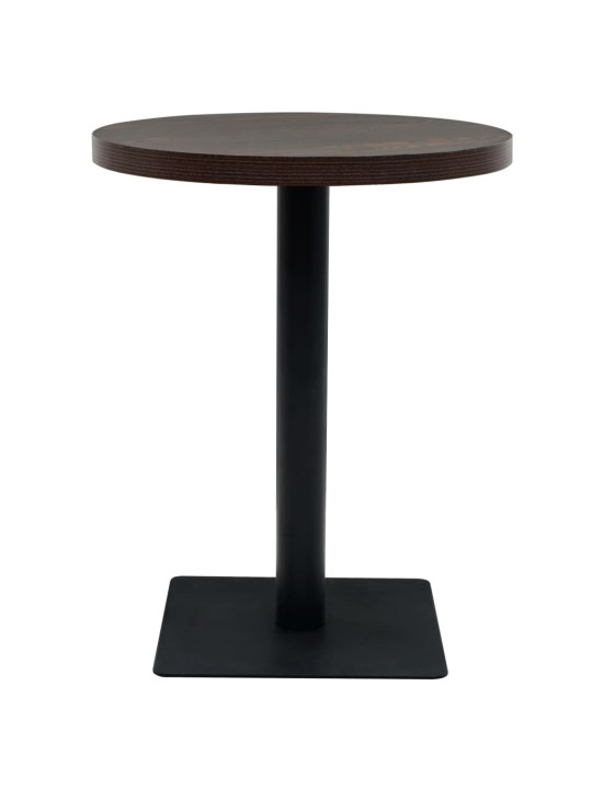 Bistro stůl MDF a ocel kulatý 60 x 75 cm