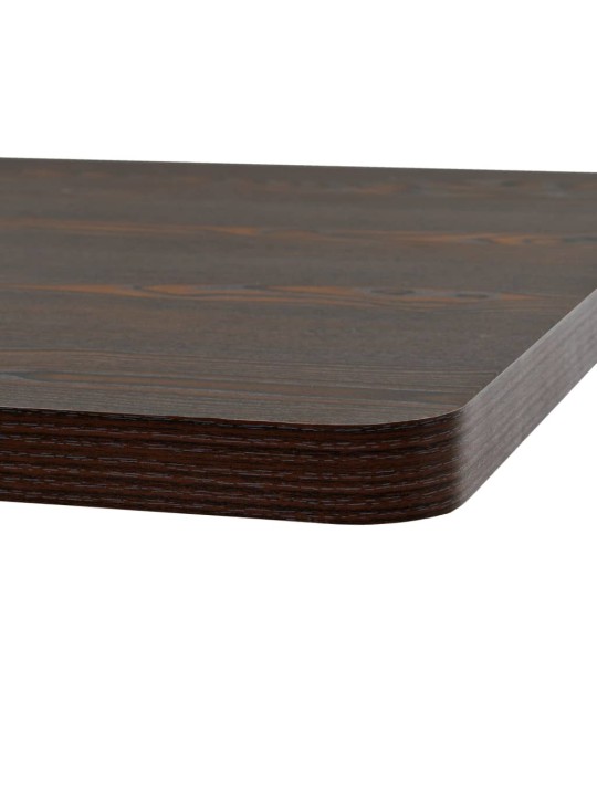 Bistro stůl MDF a ocel čtvercový 80 x 80 x 75 cm