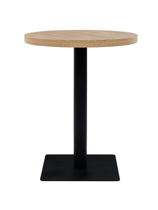 Bistro stůl MDF a ocel kulatý 60 x 75 cm