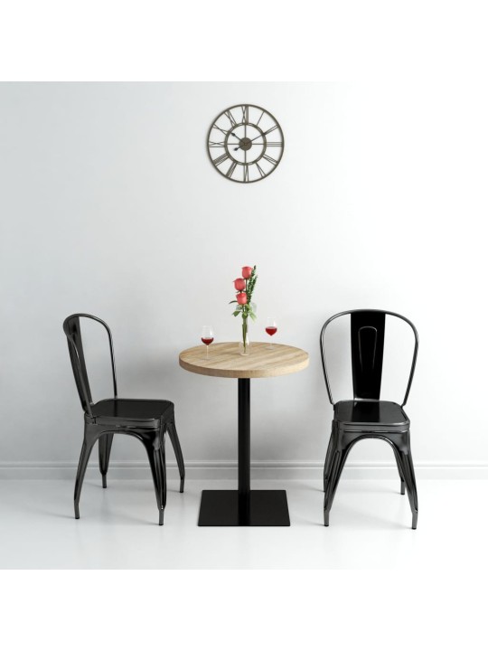 Bistro stůl MDF a ocel kulatý 60 x 75 cm