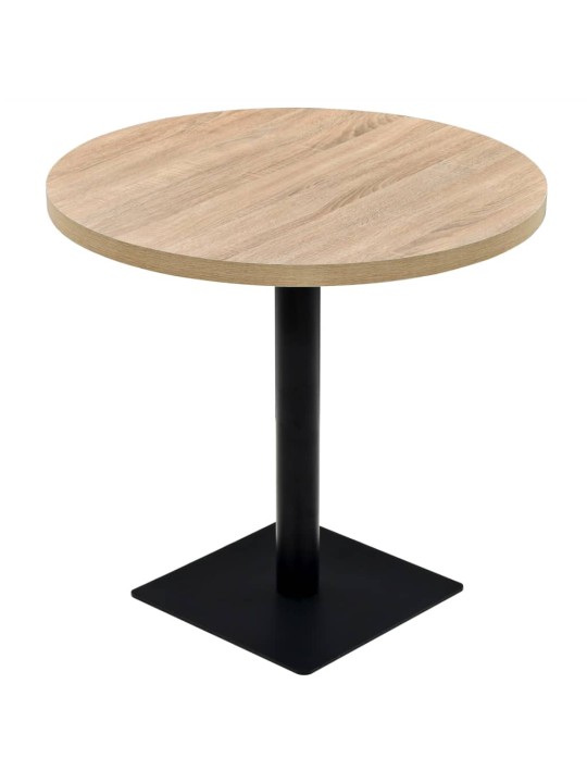 Bistro stůl MDF a ocel kulatý 80 x 75 cm