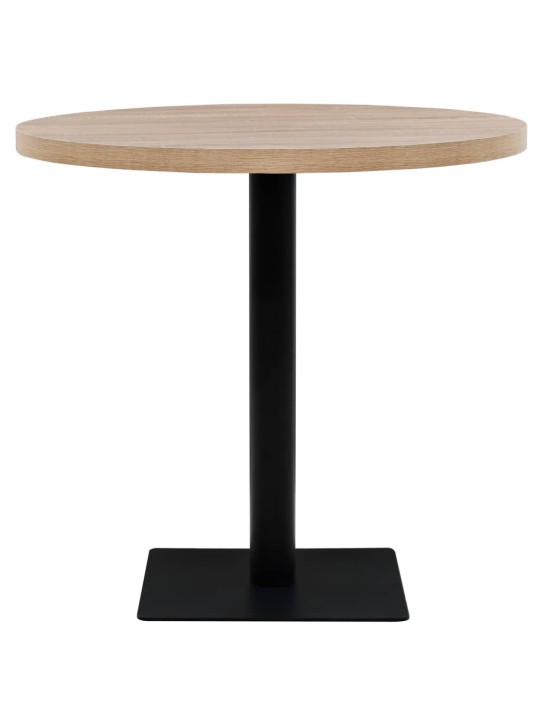 Bistro stůl MDF a ocel kulatý 80 x 75 cm