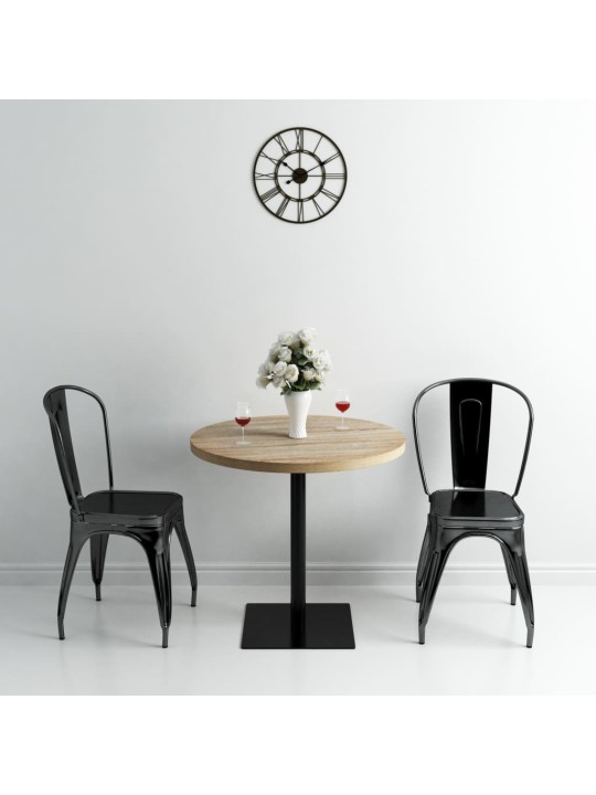 Bistro stůl MDF a ocel kulatý 80 x 75 cm