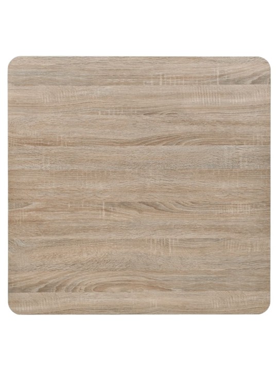 Bistro stolek MDF a ocel čtvercový 80 x 80 x 75 cm
