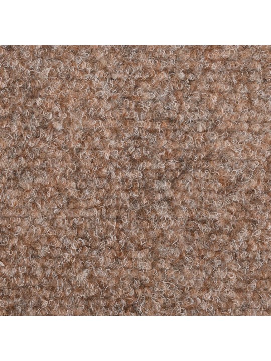 Samolepící nášlapy na schody 15 ks vpichované 56x17x3cm krémová