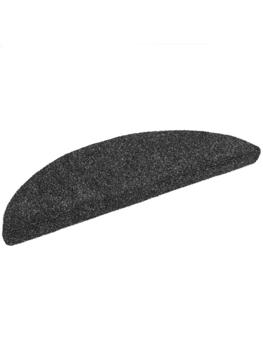 Samolepící nášlapy na schody 15ks vpichované 56x17x3cm tm. šedé