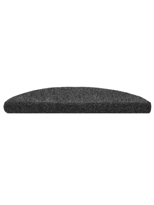 Samolepící nášlapy na schody 15ks vpichované 56x17x3cm tm. šedé
