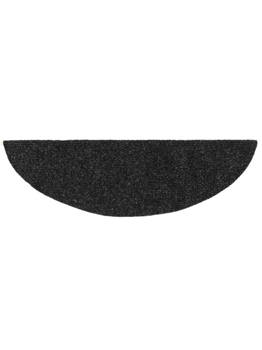 Samolepící nášlapy na schody 15ks vpichované 56x17x3cm tm. šedé