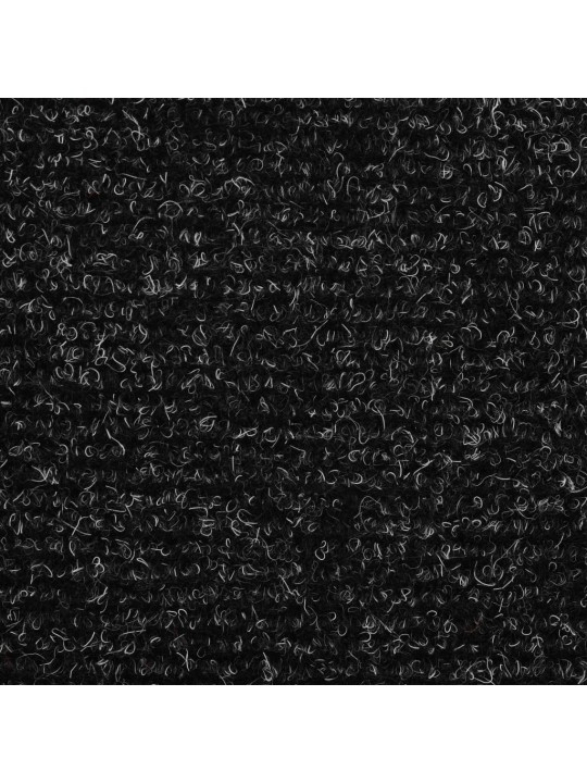 Samolepící nášlapy na schody 15ks vpichované 56x17x3cm tm. šedé