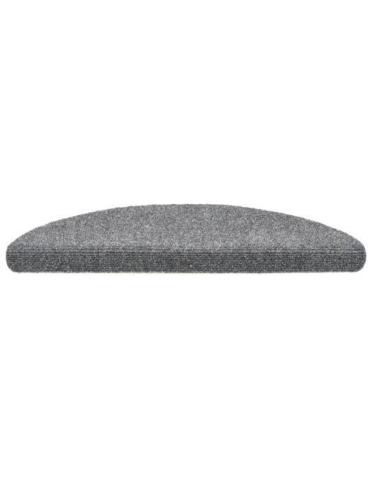 Samolepící nášlapy na schody 15ks vpichované 56x17x3cm sv. šedé