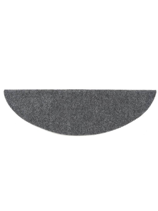 Samolepící nášlapy na schody 15ks vpichované 56x17x3cm sv. šedé