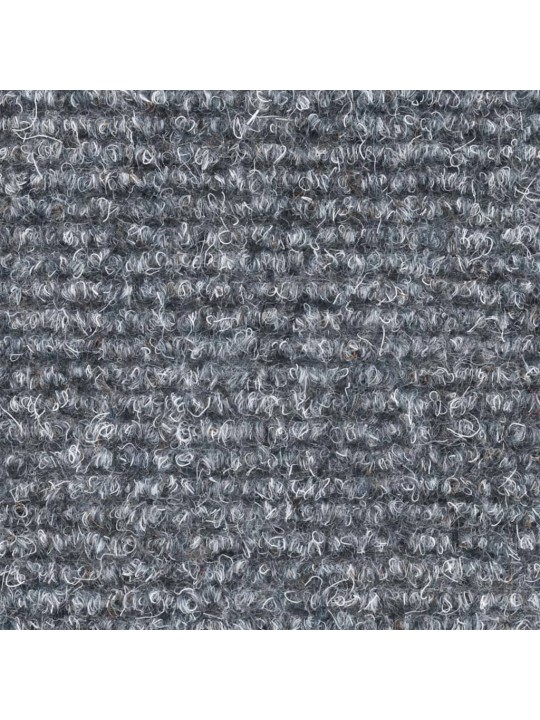 Samolepící nášlapy na schody 15ks vpichované 56x17x3cm sv. šedé