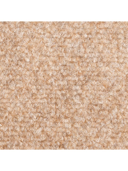 Samolepící nášlapy na schody 15 ks vpichované 65x21x4cm krémová
