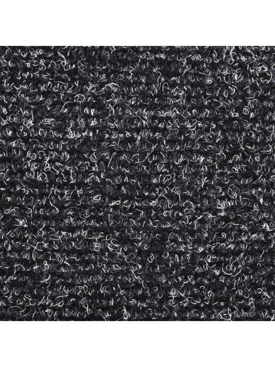 Samolepící nášlapy na schody 15ks vpichované 65x21x4cm tm. šedé