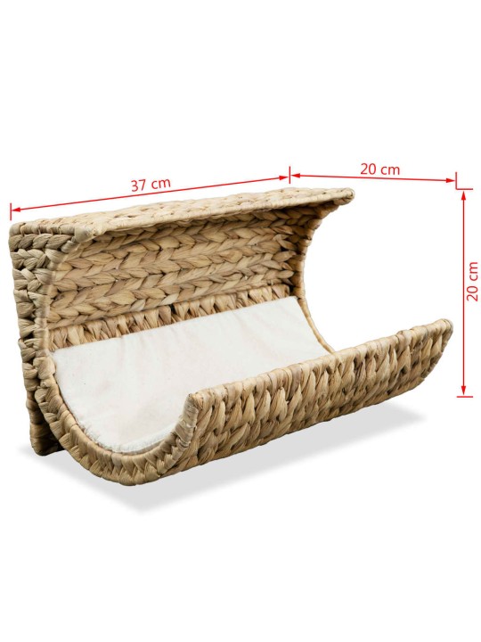 Pelíšek pro kočku s polštářkem vodní hyacint 37 x 20 x 20 cm