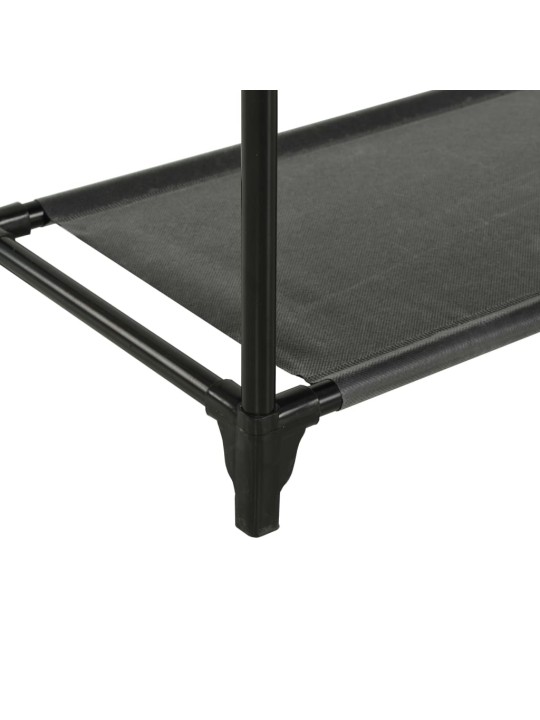 Stojan na oblečení ocel a netkaná textilie 55x28,5x175 cm černý