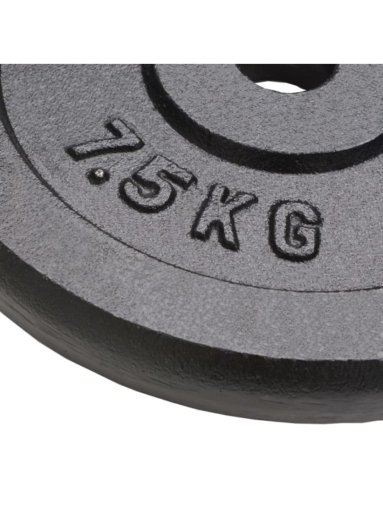 Kotouče na činky 4 ks 4x 7,5 kg litina