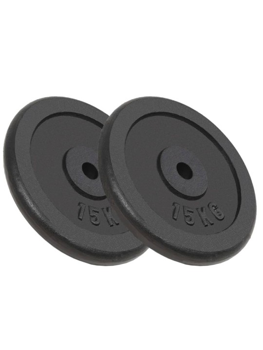 Kotouče na činky 2 ks 2x 15 kg litina