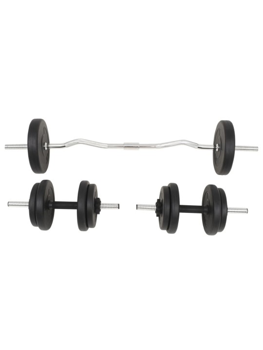 Sada činek barbell a dumbbell, 30 kg
