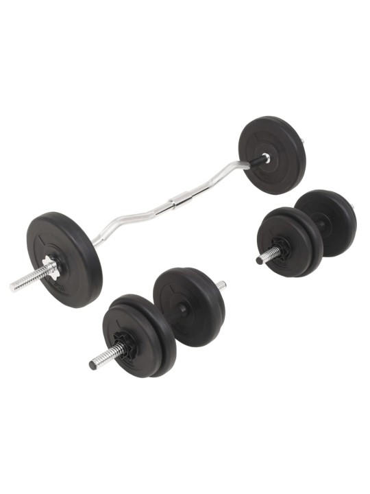 Sada činek barbell a dumbbell, 30 kg