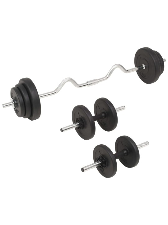 Sada činek barbell a dumbbell 30 kg
