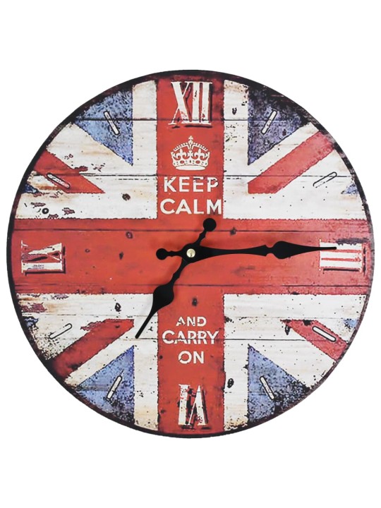 Vintage nástěnné hodiny 30 cm UK design