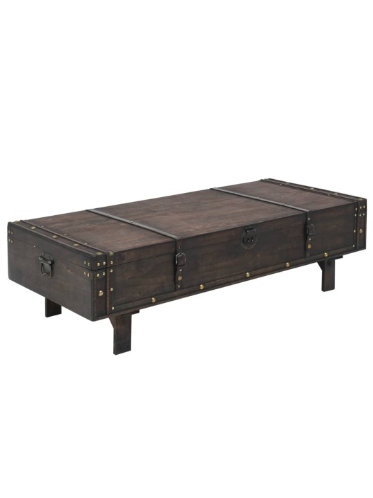 Konferenční stolek z překližka vintage styl 120x55x35 cm