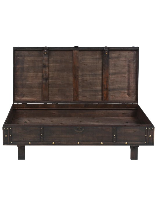Konferenční stolek z překližka vintage styl 120x55x35 cm